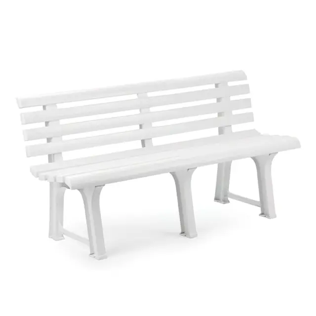 SATURNIA Orchidée Banc de Jardin Blanc PVC