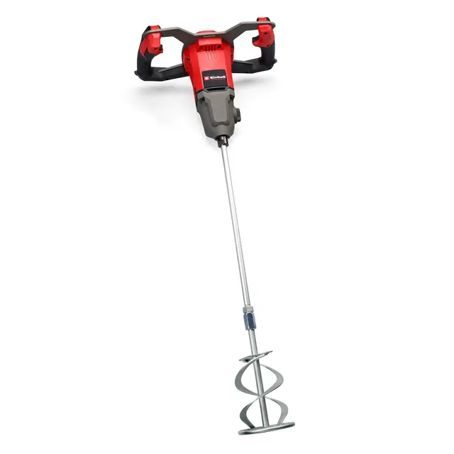 Einhell Mélangeur pour peinture et mortier TP-MX 1700-2 CE (1 700 W, porte-outil M14, variateur électronique, engrenage à 2 vitesses, fonction de démarrage progressif, avec tige de malaxage Ø 120 mm)