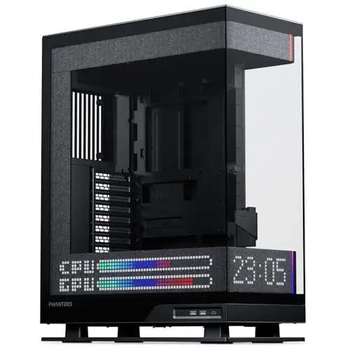 PHANTEKS Evolv X2 Matrix PC-Gehäuse, Midi-Tower, E-ATX, Tempered Glass, Matrix LED - schwarz