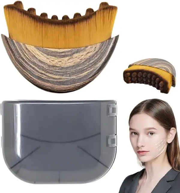 Brosses lymphatiques pour le visage lymphatique pour le visage, le menton et la mâchoire