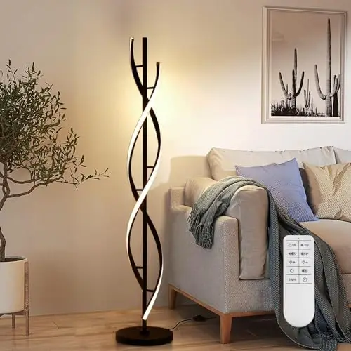 ELINKUME Lampadaire LED Design Spirale