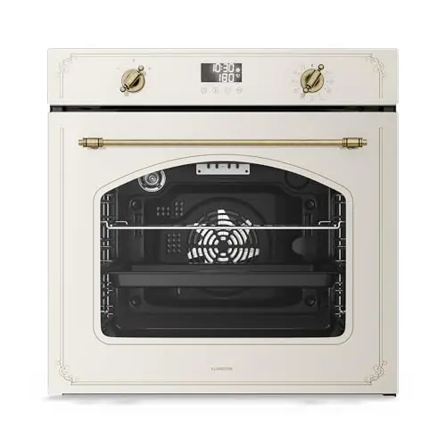 Klarstein Victoria Pyro Four Encastrable Pyrolyse 60 cm 76 L Crème