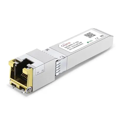 Newest 10GBASE-T SFP+ à RJ45 Transceiver, 10G Module SFP+ vers RJ45 en Cuivre 10G avec Puce Realtek pour Cisco SFP-10G-T-S, Ubiquiti UF-RJ45-10G, Netgear, Supermicro, Linksys, jusqu'à 30m