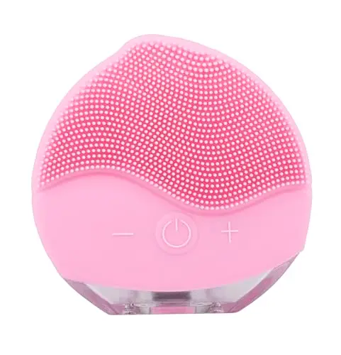 Brosse Visage Nettoyage electrique 2-en-1 - Outil de Massage en Silicone - avec 12 Modes - Nettoyage Ultrasonique - Étanche IPX7