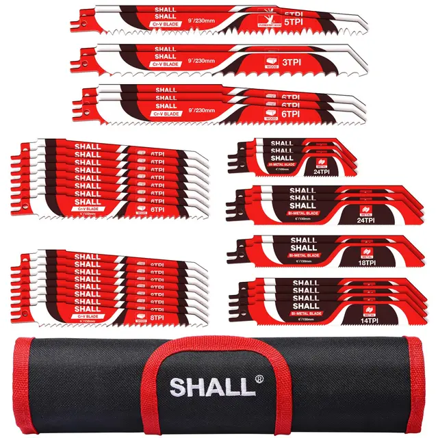 shall kit 34 lames scie sabre carbure
