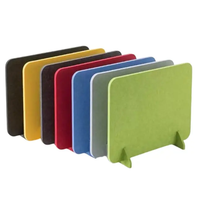 Séparateur Cloison Acoustique de Bureau Panneau De Confidentialité De Bureau,Séparateur De Table en Polyester Anti-Bruit et Protection visuelle,pour étudiants et salles de Classe