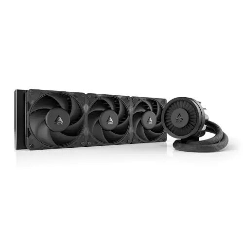 ARCTIC Liquid Freezer III Pro 360 - Refroidisseur de CPU AIO, 3 x 120 mm refroidissement par eau, radiateur 38 mm, pompe PWM, ventilateur VRM, AMD AM5/AM4, Intel LGA1851/1700 Cadre de contact - Noir