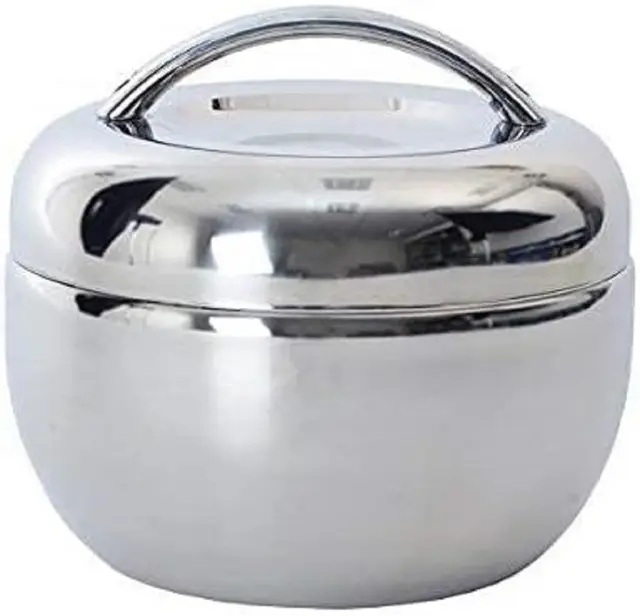 Orion Conteneur thermique, acier inoxydable, forme de pomme 2 L argent
