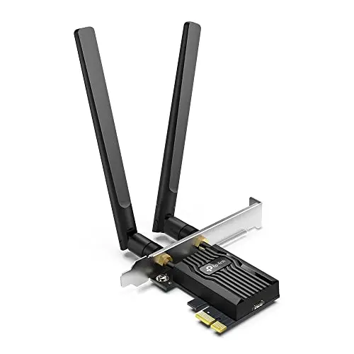 TP-Link WiFi 6 Carte WiFi PCIe AX3000, Archer TX55E, Adaptateur Bi-Bande Carte WiFi Bluetooth 5.2 avec 2 antennes multidirectionnelles, Intel Wi-FI 6, Ideal pour Gaming