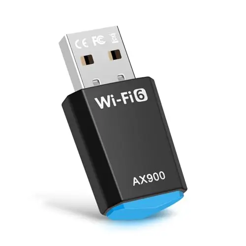Clé WiFi 6 pour PC, Puissante AX900 Mbps Double Bande 5,8Ghz/2,4Ghz, Dongle WiFi Adaptateur USB WiFi Clé pour Windows 11/10
