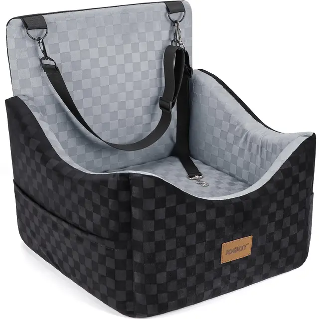 Siège Auto Chien, Extra Stable, pour Chiens de Petite à Moyenne Taille, Rembourrage en Mousse à mémoire de Forme,Housse Lavable,Coussin Double Face, pour siège arrière et siège Avant