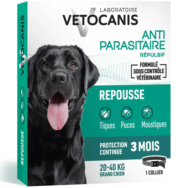 vetocanis collier anti-parasites chien