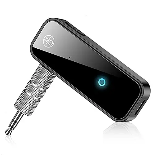 Adaptateur Bluetooth Voiture recepteur Bluetooth Jack emetteur Bluetooth,transmetteur Bluetooth Voiture avec Prise Jack Aux 3.5mm Accessoire Voiture Appel Mains Libres pour Haut-Parleur TV