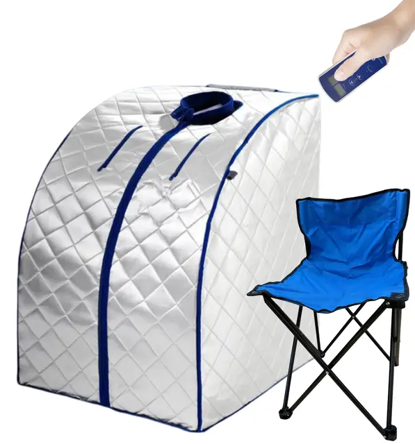 Sauna Infrarouge IRR Extra-Large – Chauffe Rapide 55°C, Rayonnement Profond & Détox Intense | Sauna Portable Léger avec 5 Niveaux de Température