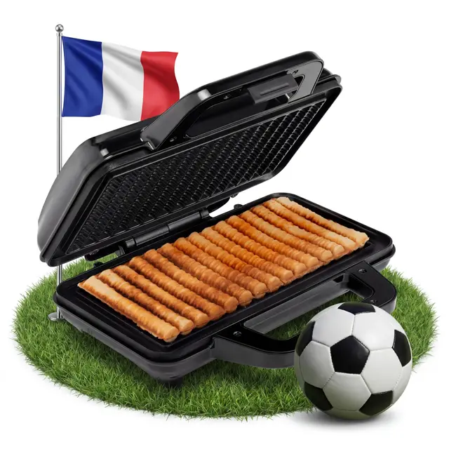 Tristar Gaufrier Frites WF-1171 noir-15 gaufres-1 000 W