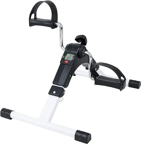 Techfit Pédale Formateur, Mini Vélo d'appartement pour la Maison et Bureau, Machine d'entraînement Légers pour Les Bras et Jambes, Adaptée à la Récupération