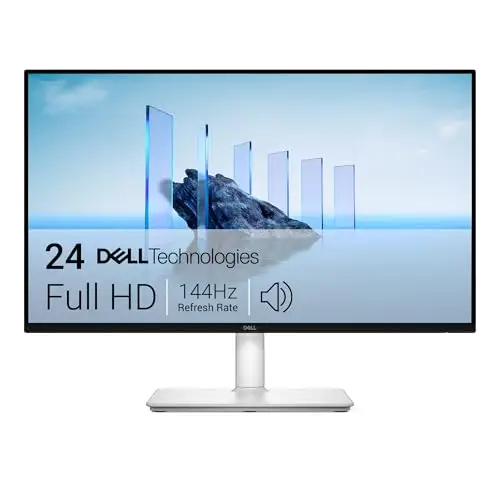 Dell 24 Plus Écran PC - S2425HSM, Full HD (1920x1080), 144Hz, IPS, 1ms MPRT, AMD FreeSync, 99% sRGB, Réglage en Hauteur, Haut-parleurs intégrés, 2 HDMI, Garantie 3 Ans, Blanc