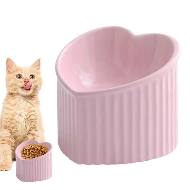 Katzenfutternapf Aus Keramik - Keramik-Katzenfutternapf | Geneigter Keramiknapf Für Die Wasserfütterung Von Katzen | Erhöhter Futternapf Aus Porzellan Für Mittelgroße Und Kleine Haustiere
