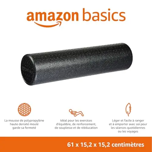Amazon Basics Rouleau de massage en mousse