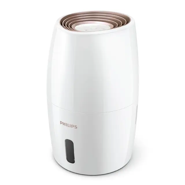 Philips Humidificateur d'Air Série 2000 - Pièce 32m², NanoCloud, 3 Vitesses, Contrôle intelligent de l'humidité, Mode Veille, Réservoir 2L (HU2716/10)