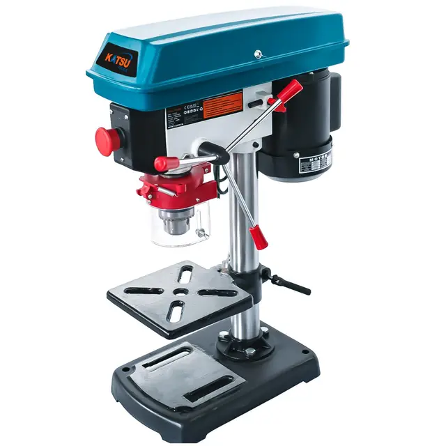KATSU Tools Perceuse à colonne de banc 400 W + mandrin de 16 mm + interrupteur électronique à vitesse variable à 5 vitesses + profondeur de perçage maximale de 50 mm + max 2620 tr/min + table de