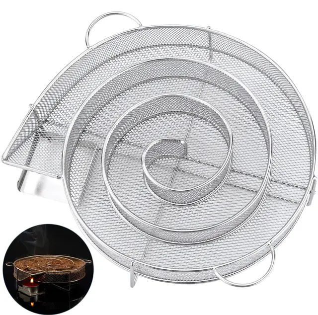 Générateur De Fumée Froide, Serpentin Fumoir à Froid Pour Fumoir Viande et Poissons, en Acier Inoxydable Convient le Fumage à Froid Dans les Fumoirs, Barbecues, Fumeurs, Grils, Etc. (Small)