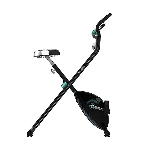 Cecotec Vélo Statique Pliable Magnétique X-Bike avec Écran LCD, Résistance Variable (8 niveaux), Selle Confort, Volant d’Inertie 1,5k, 2,5 et 3kg, Pliage Facile et Compact