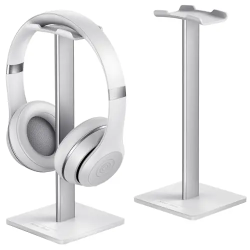 New Bee Support pour Casque et Micro pour écouteurs avec Support en Aluminium pour Barre Flexible appuie-tête ABS Base Solide pour Tous Les écouteurs Taille