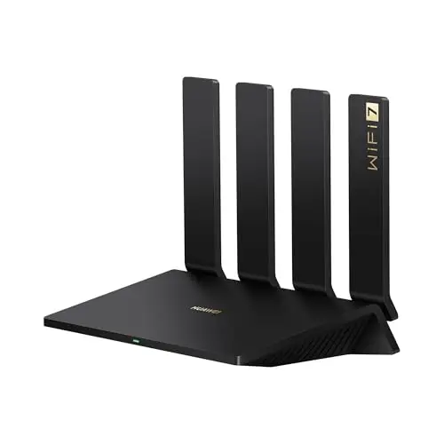 HUAWEI WiFi BE3 Pro, Wi-FI 7 Double Bande 3,6 Gbit/s, Antenne Intelligente, 2x2,5GE+2xGE, Configuration Facile, Diagnostic Wi-FI visualisé, Contrôles parentaux, HomeSec, Exclusivité Amazon