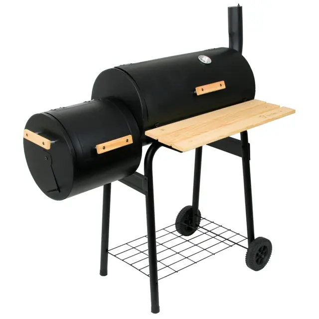BBQ-Toro Barbecue Smoker Grill | Charbon de bois avec boîte à feu | Combinaison BBQ Grill Smoker, Barbecue Cart Charcoal Grill avec Smoker