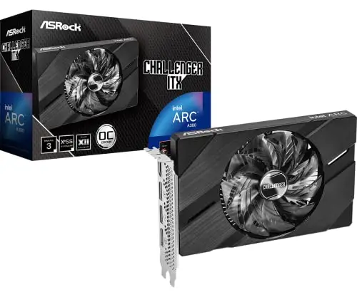 ASRock Karta graficzna Intel Arc A380 Challenger ITX OC 6GB GDDR6 (90-GA3KZZ-00UANF)