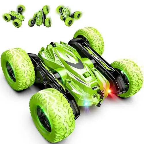 Voiture Telecommandé Enfant, 4WD 360° Rotation Voiture Télécommandée Monster Truck, 2.4Ghz RC Car Radiocommandee Jouet Enfant 3-8 Ans Garçon Jeux Exterieur - Cadeau Enfants