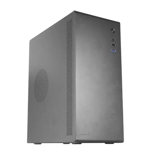 Tacens NOVAX, Boîtier PC Micro-ATX Ultra-Compact, Design Tout Métal Ultra-Résistant, 1x Ventilateur Arrière 80mm, Boîtier Mini-Tour avec Grande Capacité Interne, Noir