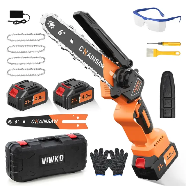 VIWKO DECS8RB Tronçonneuse Élagueuse sur Batterie 6 pouces
