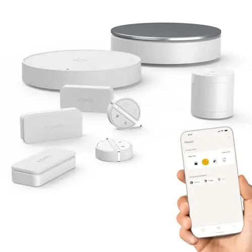 Somfy 1875280 - Home Alarm Essential - Système d'Alarme Maison sans Fil Connecté WiFi - 3 IntelliTAG - 1 détecteur de Mouvement - 2 Badges télécommandes - Compatible Alexa, Assistant Google et Tahoma