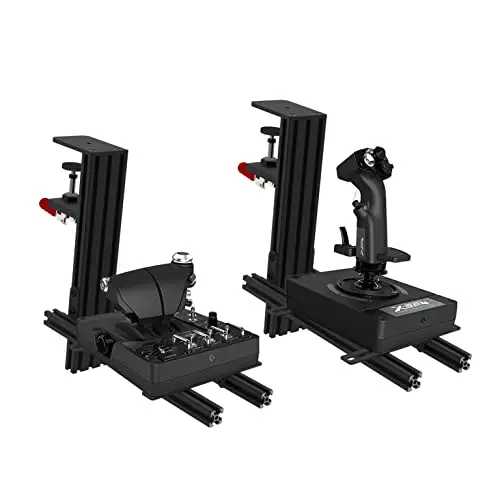 Hikig Lot de 2 Supports de Bureau pour Hotas, Joystick Simulateur de Vol pour Thrustmaster Warthog/ T16000M FCS/TCA/T.Flight, Logitech G X52/ X52 Pro/ X56 HOTAS, Winwing Orion, VKB HOTAS