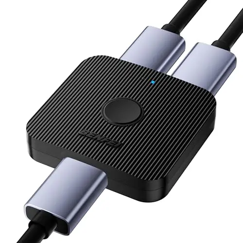 BENFEI Commutateur HDMI, commutateur HDMI 4K, 2 entrées, 1 Sortie, 1 entrée, 2 Sorties, Prend en Charge 4K 3D HD 1080p Compatible avec Firestick, Xbox PS4 Roku HDTV