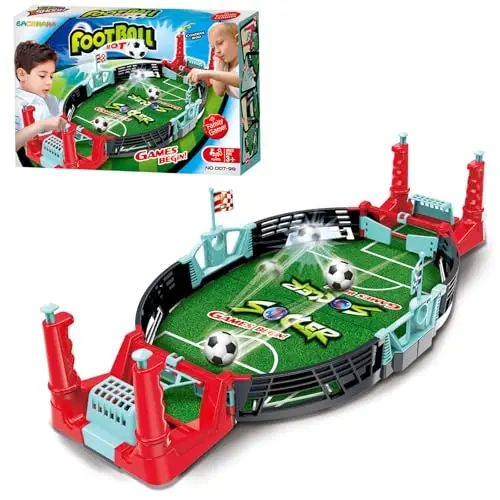 Jeu de Baby Foot -Jeux de Société pour Deux - Jeux Familiaux - Jeux Interactifs Parent Enfant - Jeux de Société de Football - Cadeaux pour Les Enfants à partir de 4 Ans (6 balles)