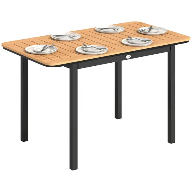 Outsunny Table de jardin 6 personnes