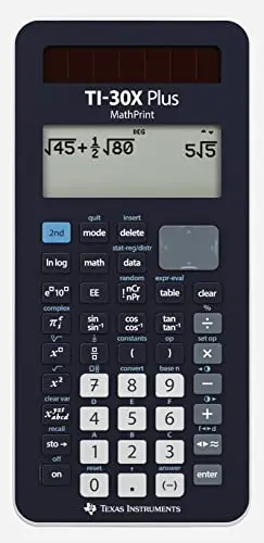 Texas Instruments TI 30X Plus MathPrint - Calculatrice Scientifique (4 lignes),