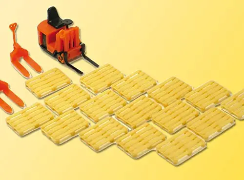 Kibri 38147 – H0 Set de décoration de roulement : Stapler et Palettes