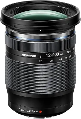 Olympus M.ZUIKO Digital Ed 12-200 mm F3.5-6.3 Noir