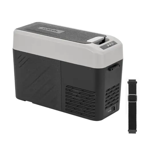 Alpicool KCF15 15 Liter Glaciere Portable Réfrigérateur Voiture Camping Congélateur 12/24V Mini Frigo pour Maison, Bureau ou Pique-Nique en Plein Air/ -20 à 20℃