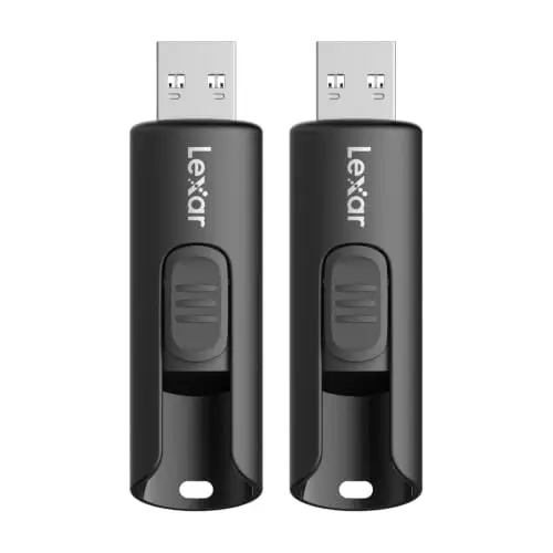 Lexar A30E 128 Go, Pack de 2 clés USB 3.2, Lecture jusqu'à 100 Mo/s, clé USB pour l'extension de Stockage et la Sauvegarde, clé mémoire pour Les systèmes PC et Mac