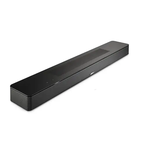 Bose Barre de Son Intelligente Dolby Atmos, Enceinte Barre de Son Bluetooth avec contrôle Vocal et Amazon Alexa intégré, compatibilité avec l’Assistant Google, Noir