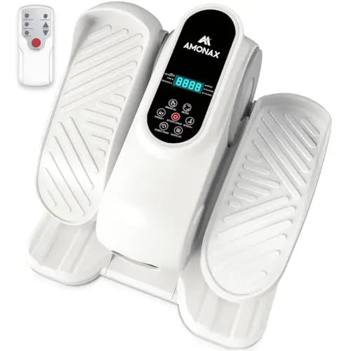 Amonax Ellipse Pedalier Electrique, Motorisé Pedalier D Appartement Assise, Vélos Elliptiques Cardio sous Le Bureau, Mini Elliptique Home Pedalier Electrique Reeducation pour Personnes âgées