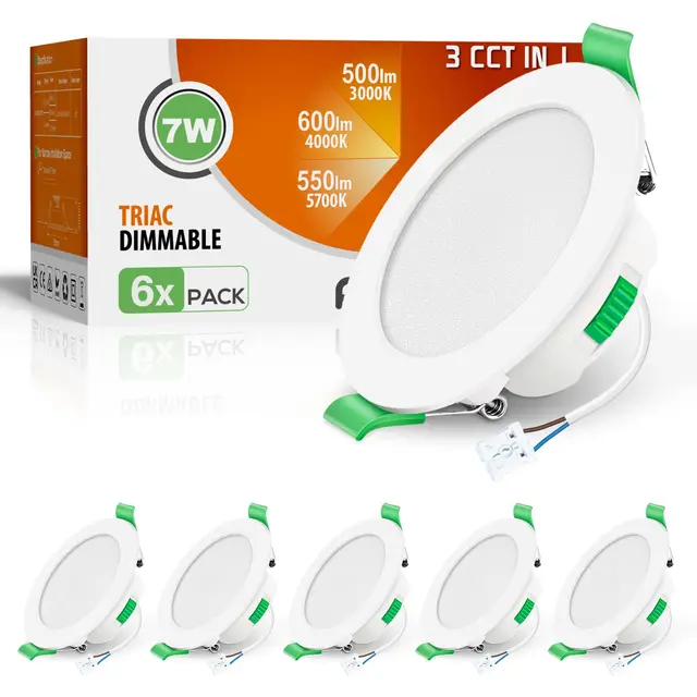 ALUSSO Lot de 6 Spots LED Encastrables