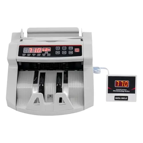 Compteuse de billets, de billets, portable, avec indicateurs LED, 900 feuilles/min