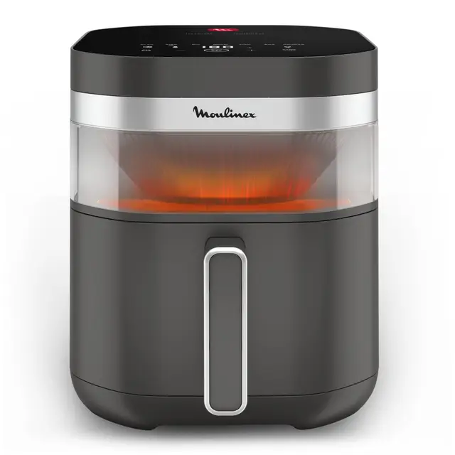 Moulinex Easy Fry Infrared 7L, Air fryer, Technologie infrarouge Exclusive, Plus rapide, Plus homogène, Grande capacité, EZ832HF0, Gris Foncé
