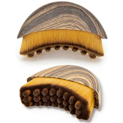 2 pièces Brosse Contour du Visage, Brosse Drainage Lymphatique, Brosses à Sec, Brosses de Massage pour Texture Raffermissante, applique au visage, à la sculpture du menton et de la mâchoire